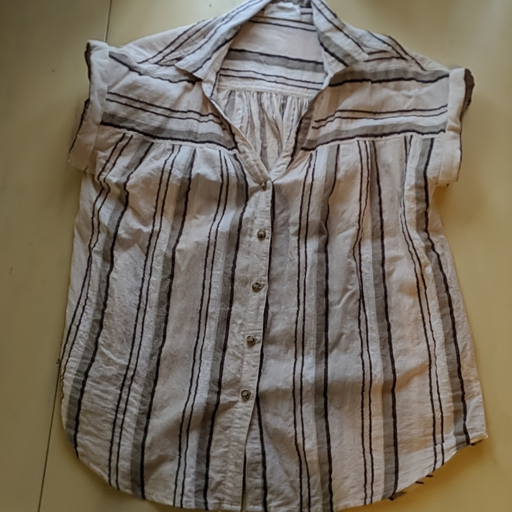 Linen Button Down Top - image 1